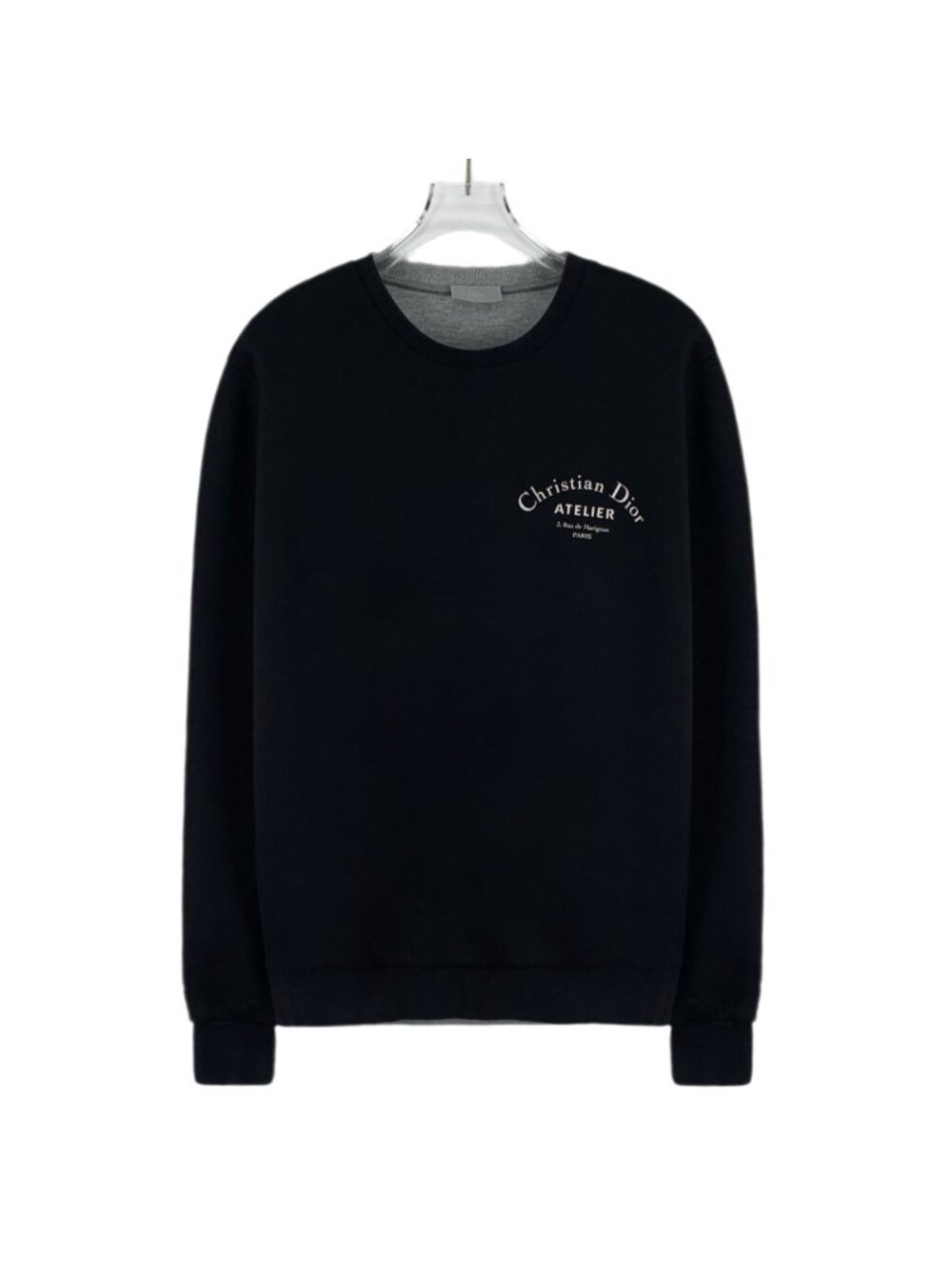 Dior Black Logo Crew Neck Knit Sweater